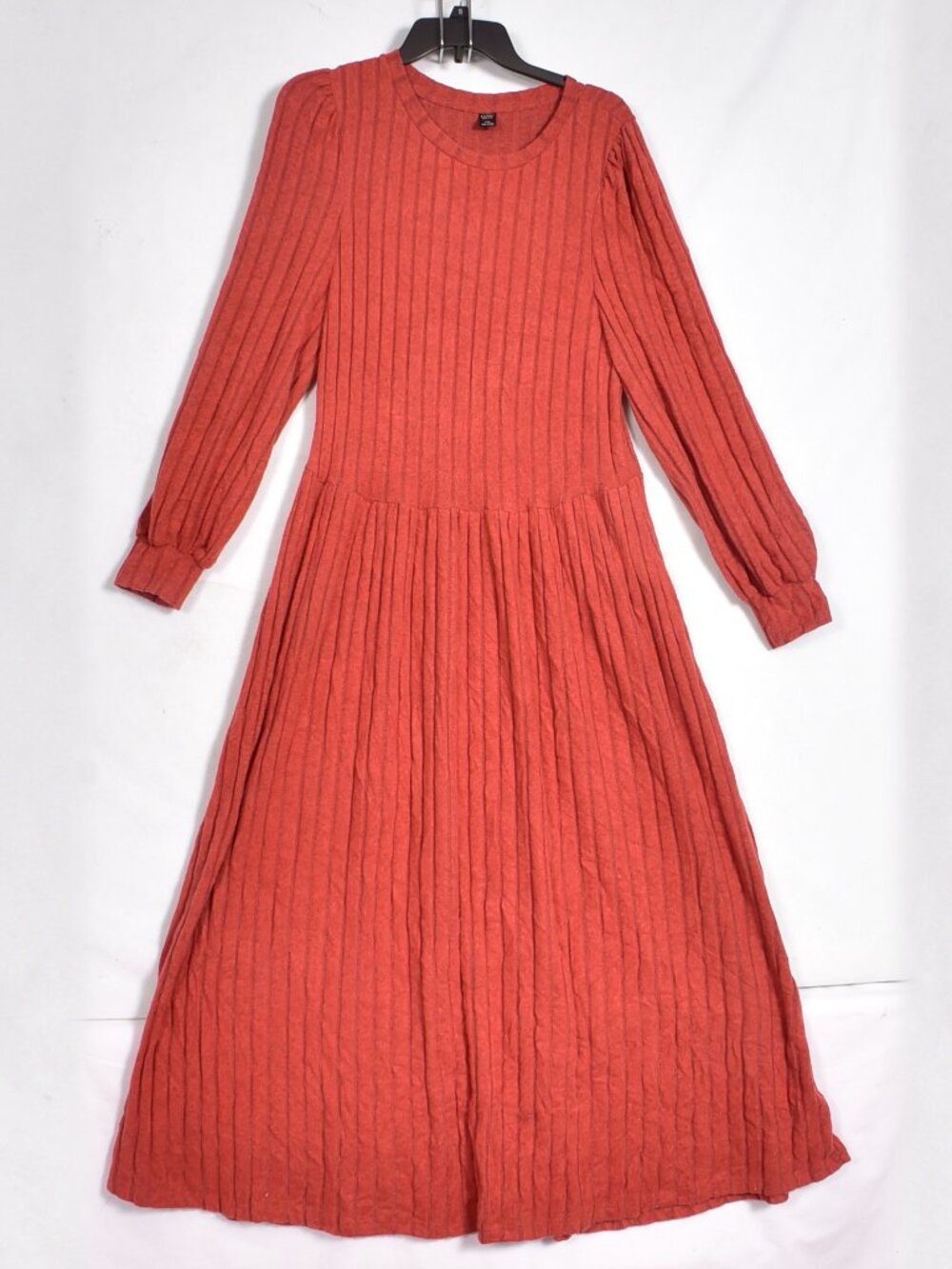 Emory Rose Women's Rust Long Sleeve Sweater Dress Maxi Size 1XL